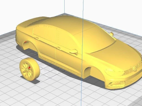 Volkswagen Passat 3D Print Model