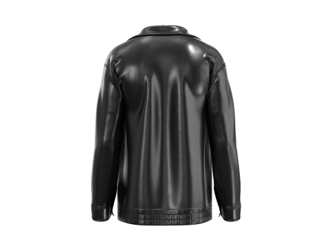 Men Leather Jacket Modello 3D