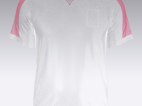 Mens Soccer Blue and Red Magenta Jersey Player-10 Model 3D