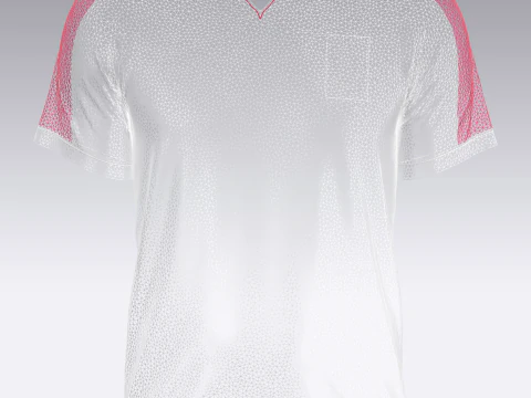 Mens Soccer Blue and Red Magenta Jersey Player-10 3D Model