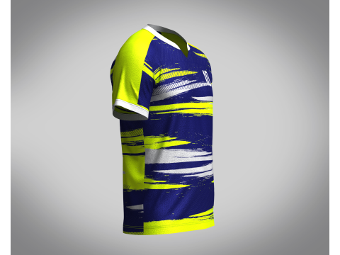 Mens Soccer Neon Color Jersey Player-10 3D मॉडल