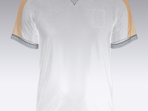 Mens Soccer Dark Blue and Yellow Jersey Player-10 3D Model