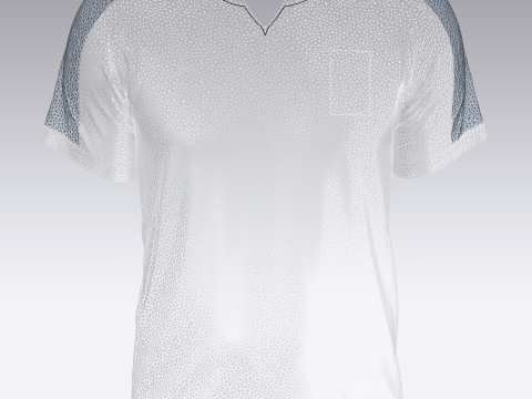 Mens Soccer Teaques Blue With White Jersey Player-10 3D मॉडल