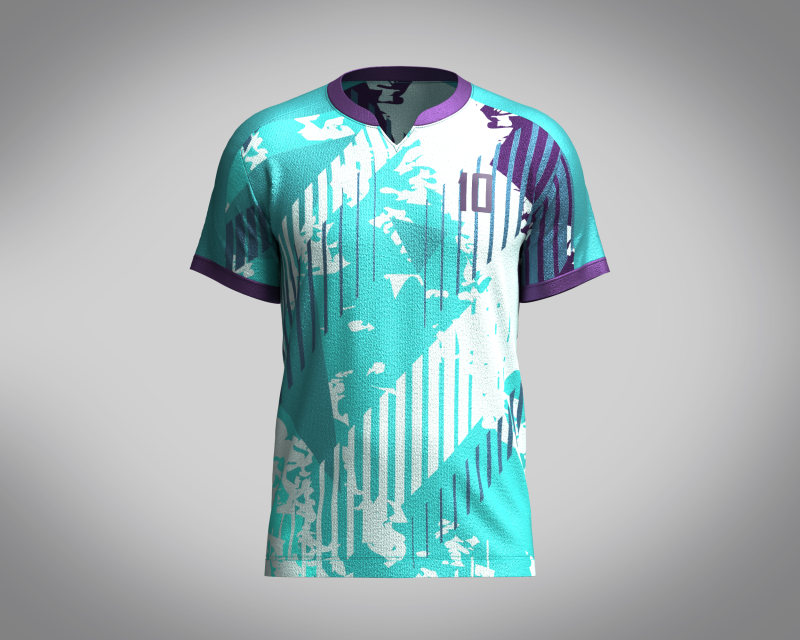 Mens Soccer Monochromatic Blue With White Jersey Player-10 3D 模型 .c4d .max .obj .3ds .fbx .stl .blend 