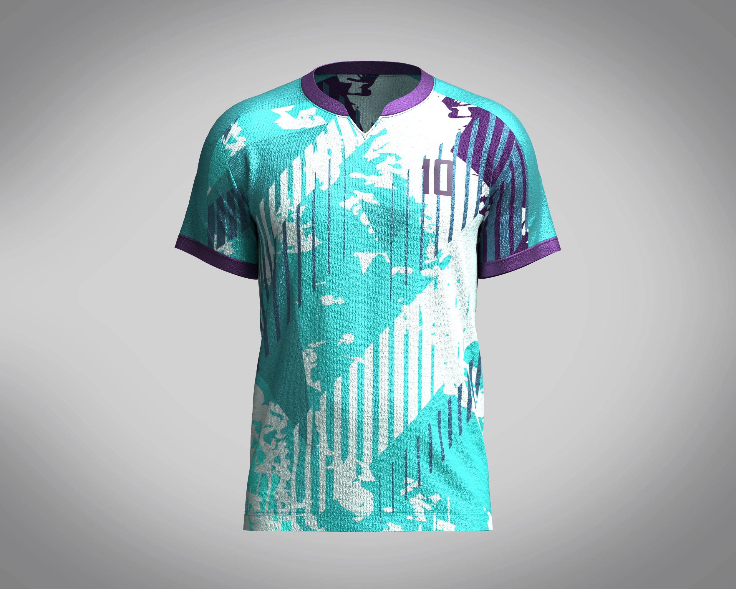 Mens Soccer Monochromatic Blue With White Jersey Player-10 3D Model .c4d .max .obj .3ds .fbx .stl .blend 