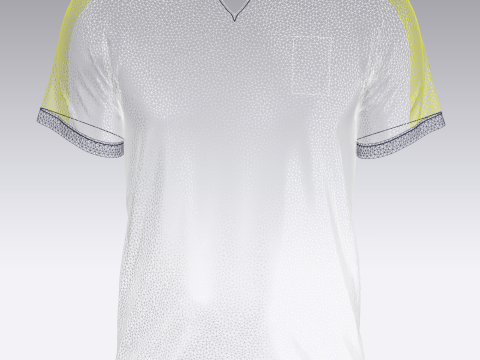Mens Soccer Green yellow and Blue Jersey Player-10 3D 모델