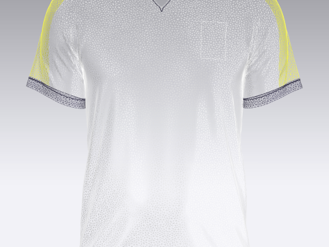 Mens Soccer Blue and Yellow Jersey Player-10 Modèle 3D