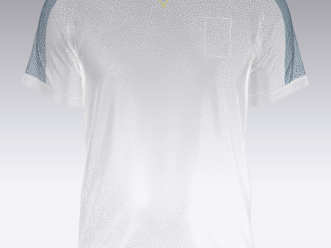 Mens Soccer Yellow and Mint Jersey Player-10 3D 模型
