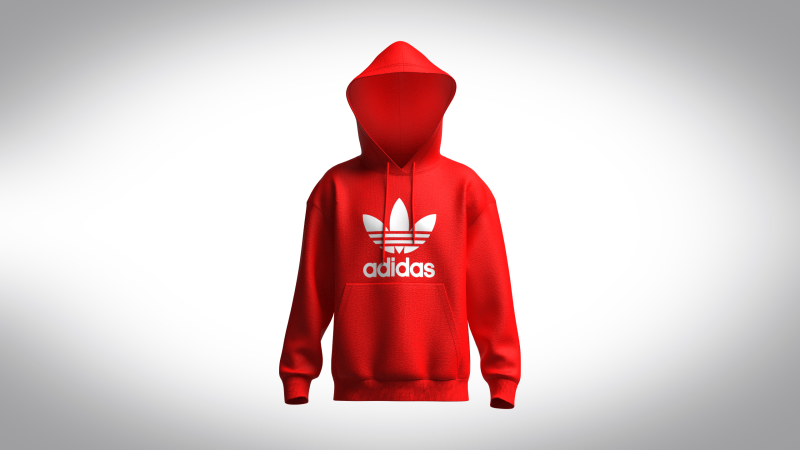 ADIDAS ADICOLOR CLASSICS TREFOIL HOODIE 3D in 3DExport