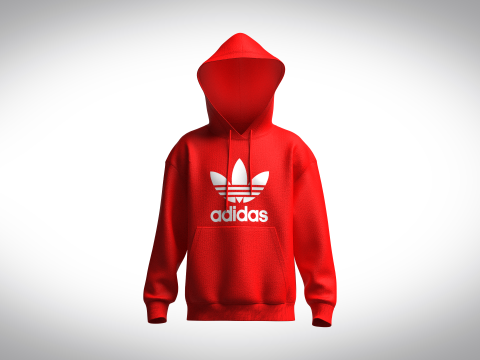 ADIDAS ADICOLOR CLASSICS TREFOIL HOODIE 3Dモデル