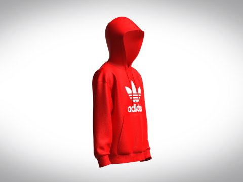 ADIDAS ADICOLOR CLASSICS TREFOIL HOODIE Model 3D