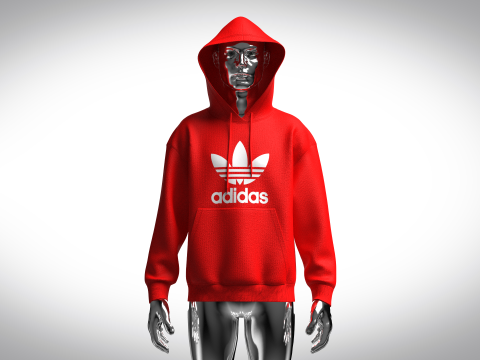 ADIDAS ADICOLOR CLASSICS TREFOIL HOODIE Model 3D