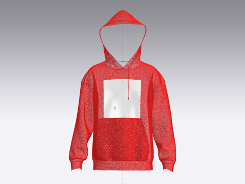 ADIDAS ADICOLOR CLASSICS TREFOIL HOODIE Model 3D