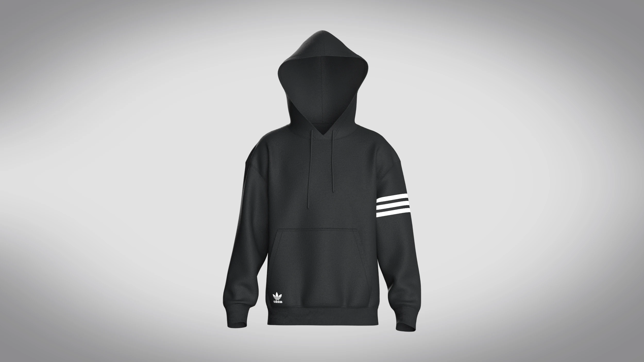 Adidas Adicolor Neuclassics Hoodie 3D Model .c4d .max .obj .3ds .fbx .stl .blend 