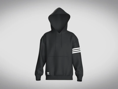 Adidas Moletom Com Capuz Adicolor Neuclassics Modelo 3D