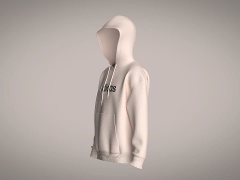 Флисовая толстовка с рисунком Adidas All-SZN 3D Модель