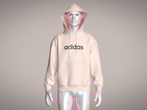 Adidas All-SZN Fleece Graphic Hoodie Modelo 3D