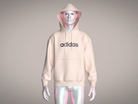 Флисовая толстовка с рисунком Adidas All-SZN 3D Модель