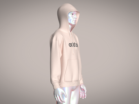 Adidas All-SZN Fleece Graphic Hoodie Modelo 3D