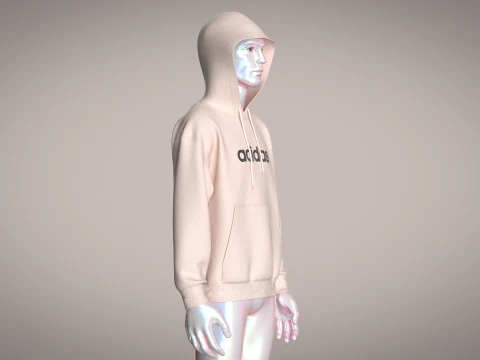 Флисовая толстовка с рисунком Adidas All-SZN 3D Модель