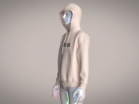 Флисовая толстовка с рисунком Adidas All-SZN 3D Модель