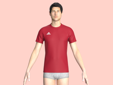 ADIDAS CORE 18 TRAINING JERSEY 3D Модель