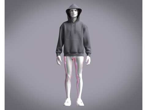 Adidas Featherweight Shmoofoil Hoodie 3Dモデル
