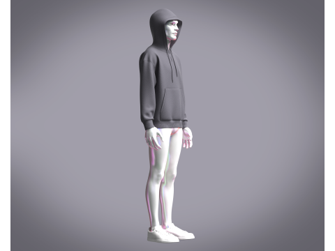 Adidas Featherweight Shmoofoil Hoodie 3Dモデル