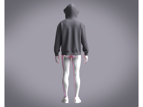 Adidas Featherweight Shmoofoil Hoodie 3Dモデル
