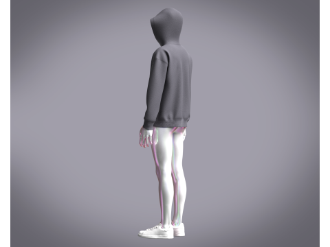 Adidas Featherweight Shmoofoil Hoodie 3Dモデル