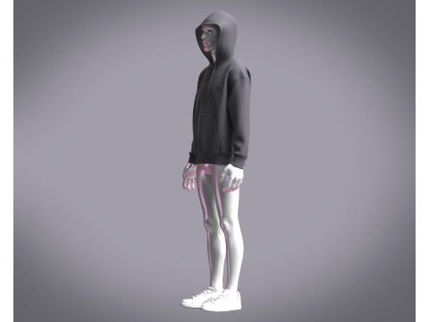 Adidas Featherweight Shmoofoil Hoodie 3Dモデル