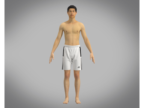 Adidas Mi Team 19 Woven Short 3D 模型