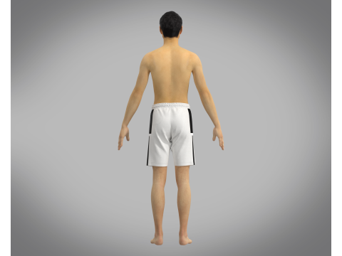 Adidas Mi Team 19 Woven Short 3D 模型