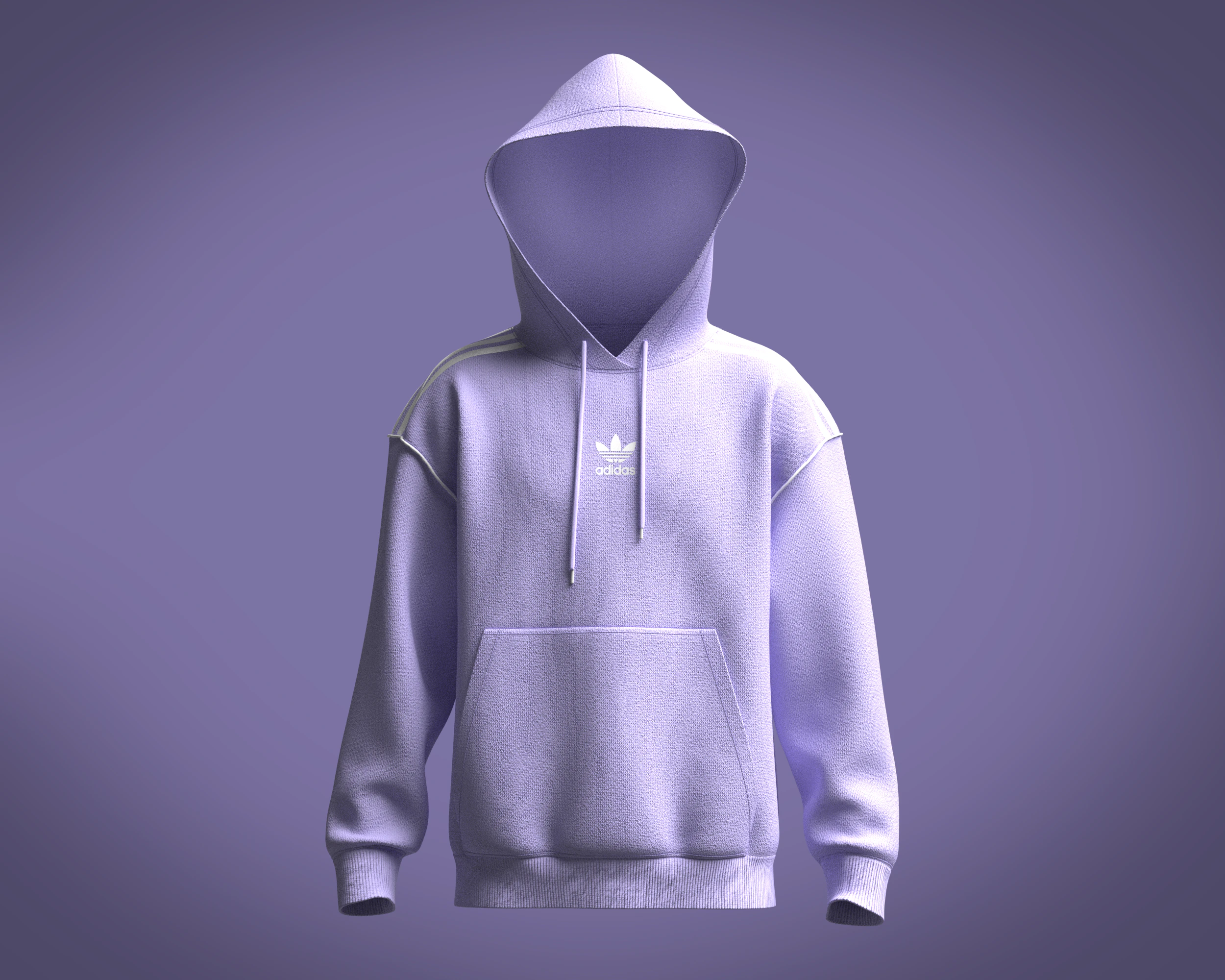 Adidas Rekive Hoodie 3D Model .c4d .max .obj .3ds .fbx .stl .blend