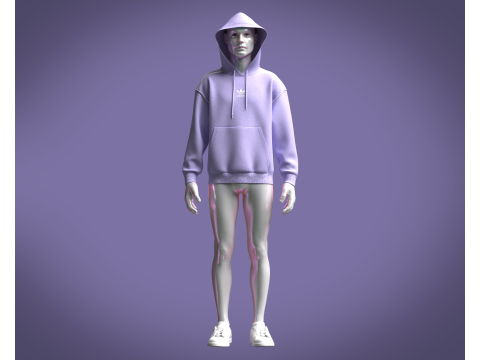 Adidas Rekive Hoodie 3D 模型