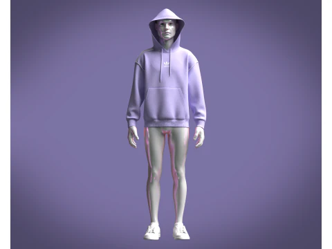 Adidas Rekive Hoodie 3D Model