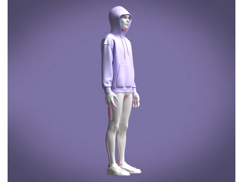 Adidas Rekive Hoodie 3D Model