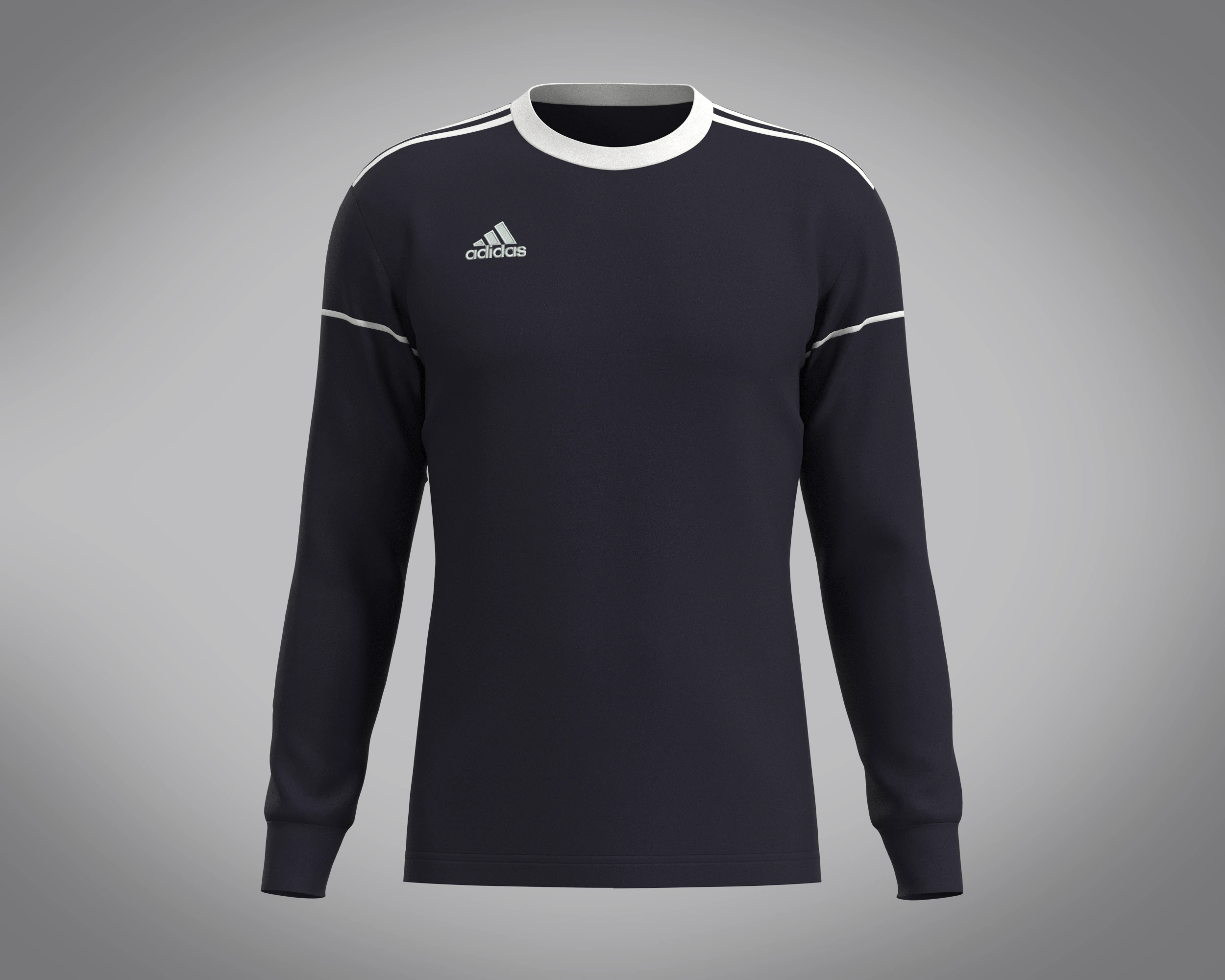 ADIDAS SQUADRA 17 LONG-SLEEVE JERSEY 3D Model .c4d .max .obj .3ds .fbx .stl .blend 