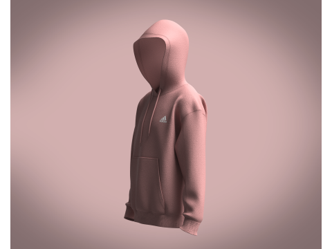 Adidas Stadium Fleece Badge of Sport Hoodie Modelo 3D