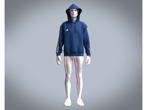 Adidas Tiro-23 League Sweat Hoodie 3D Модель