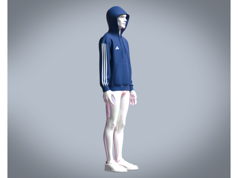 Adidas Tiro-23 League Sweat Hoodie 3D Модель