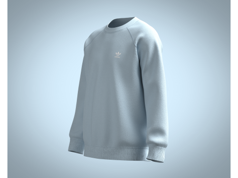 Adidas Trefoil Essentials Crewneck Sweatshirt Modelo 3D