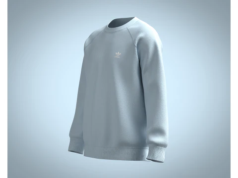 Adidas Trefoil Essentials Crewneck Sweatshirt 3D Model