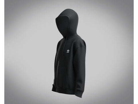 Adidas Trefoil Essentials Hoodie 3D Модель