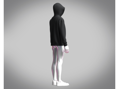 Adidas Trefoil Essentials Hoodie 3D Модель