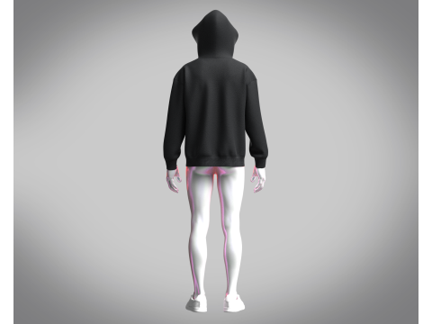 Adidas Trefoil Essentials Hoodie 3D Модель
