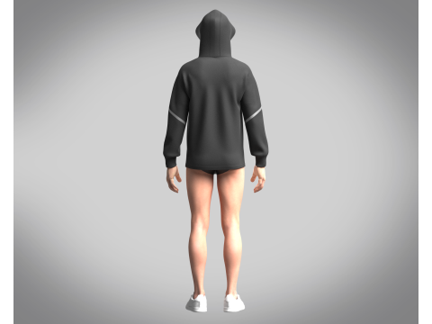 Adidas-Gameday Full Zip - Hoodie 3D Модель
