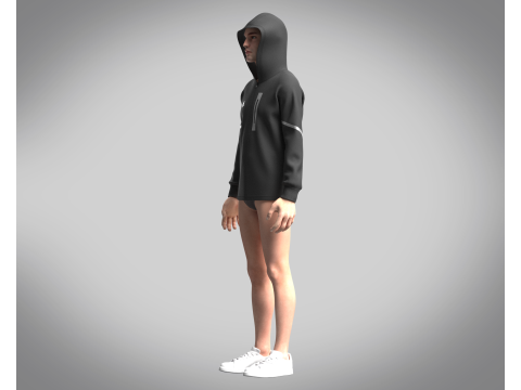 Adidas-Gameday Full Zip - Hoodie 3D Модель
