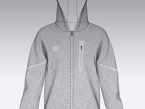 Adidas-Gameday Full Zip - Hoodie 3D Модель