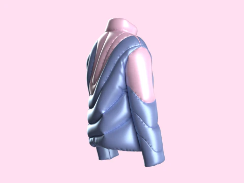 Men Padded Jacket 3D Model